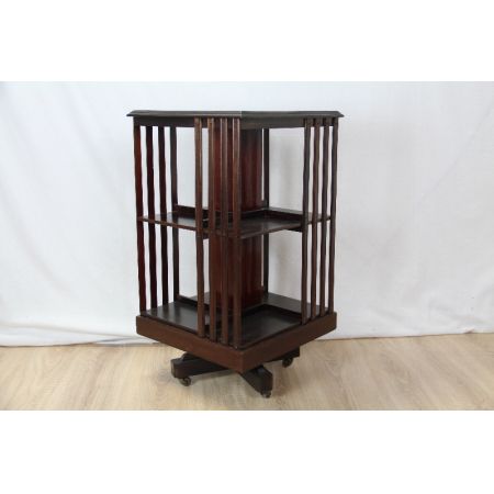 Drehbarer Bücherständer /Buchregal aus Mahagoni, Revolving Bookcase