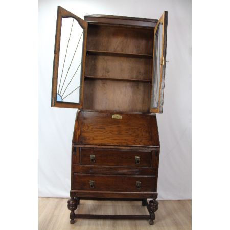 Edwardianischer Sekretär mit authentischer Patina