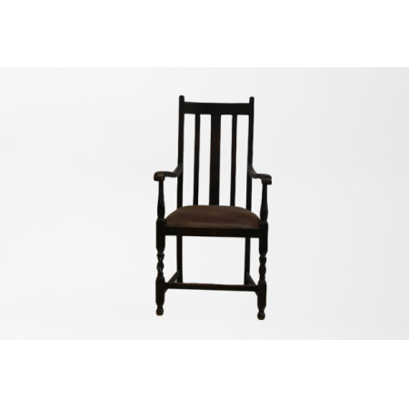 Armchair / Stuhl, Eiche Original england Ledersitz