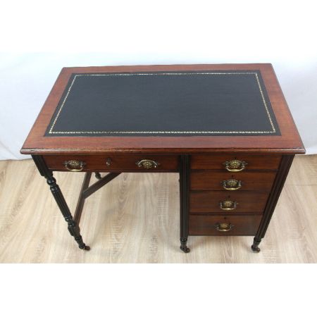 Schreibtisch Mahagoni edwardianisch Original Massivholz