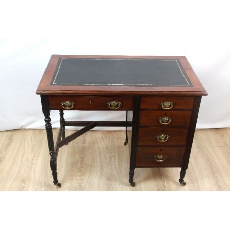 Schreibtisch Mahagoni edwardianisch Original Massivholz