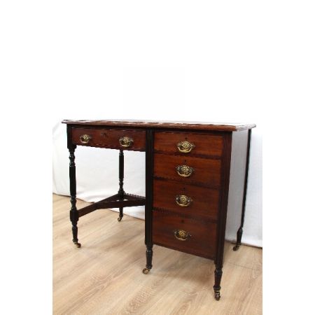 Schreibtisch Mahagoni edwardianisch Original Massivholz