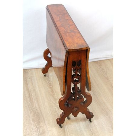 Sutherland table Englischer Occationstisch Wurzelholz Burl