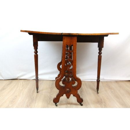 Sutherland table Englischer Occationstisch Wurzelholz Burl