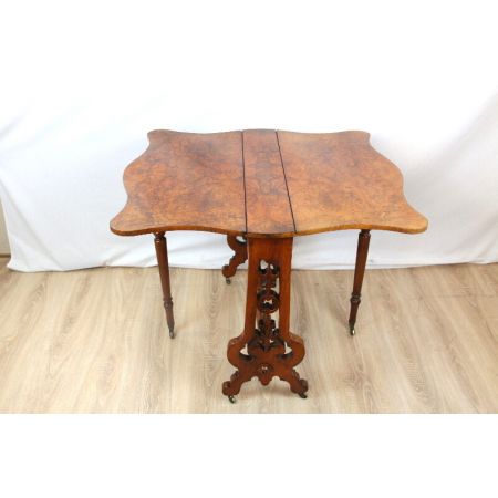 Sutherland table Englischer Occationstisch Wurzelholz Burl