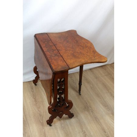 Sutherland table Englischer Occationstisch Wurzelholz Burl