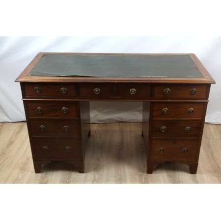 Antiker englischer Schreibtisch, Mahagoni, ca. 1890