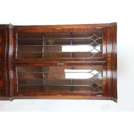 Eckvitrine Mahgoni Corner cupboard Regency Verglasunf