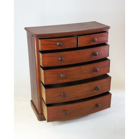 Vertiko antik Mahagoni, Chest of Drawers / Kommode mit 6 Schubladen