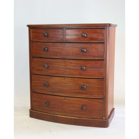 Vertiko antik Mahagoni, Chest of Drawers / Kommode mit 6 Schubladen