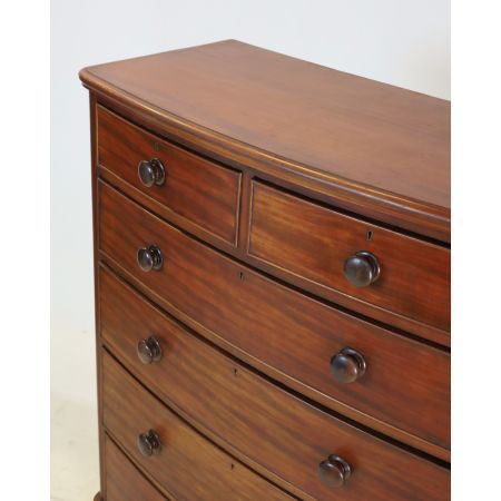 Vertiko antik Mahagoni, Chest of Drawers / Kommode mit 6 Schubladen