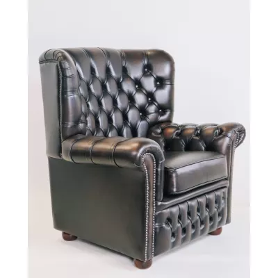 Chesterfield Ohrensessel "Wales" in Birch Antique Tan - sofort lieferbar