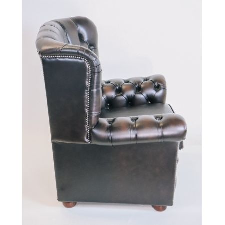 Chesterfield Ohrensessel "Wales" in Birch Antique Tan - sofort lieferbar