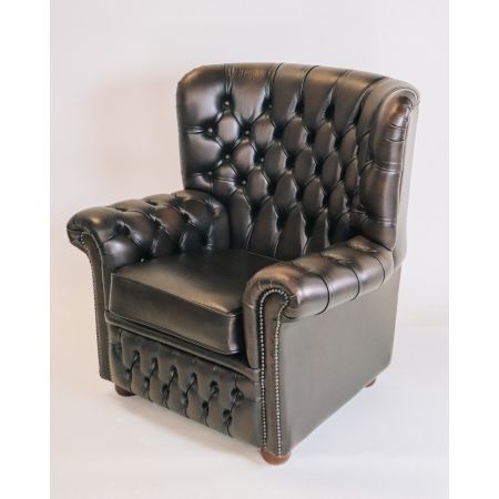 Chesterfield Ohrensessel "Wales" in Birch Antique Tan - sofort lieferbar