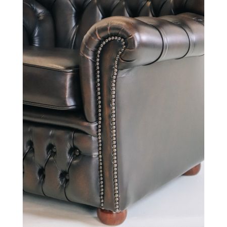 Chesterfield Ohrensessel "Wales" in Birch Antique Tan - sofort lieferbar