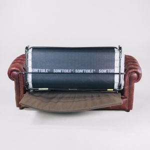 Chesterfield Schlafsofa "Austin" 3-Sitzer Original Schlafsofa englisch (Matratze: 115cm)