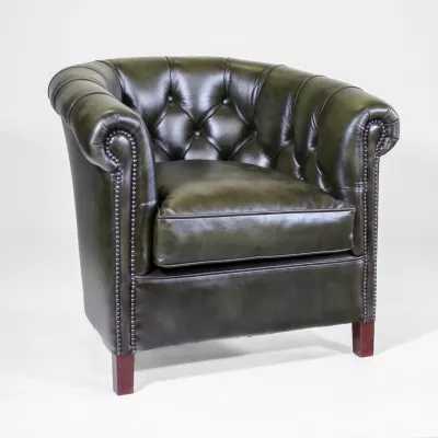 Chesterfield Ledersessel, Original englischer Diana Sessel