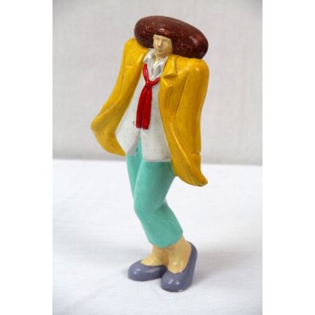 Ein Paar Vintage Frauen Figuren aus Frankreich