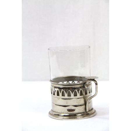 Teeglas mit filigraner Halterung victorian 1860