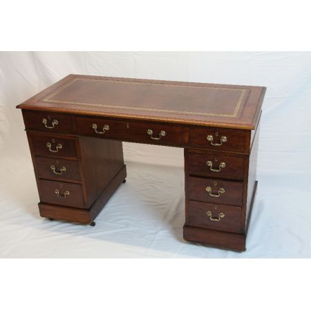 Mahagoni Massivholz Schreibtisch Viktorianisch 1860