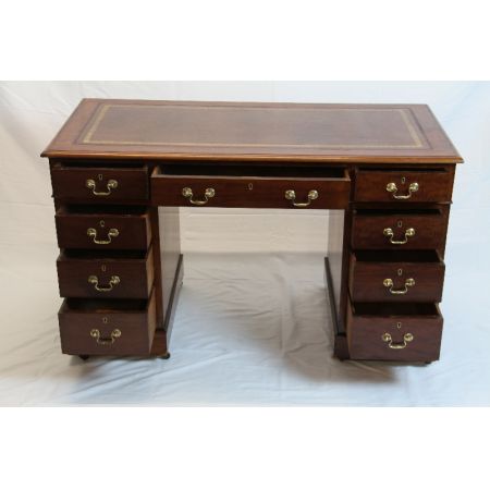 Mahagoni Massivholz Schreibtisch Viktorianisch 1860