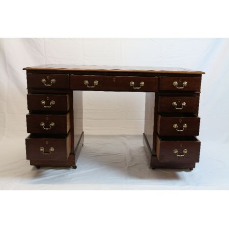 Mahagoni Massivholz Schreibtisch Viktorianisch 1860