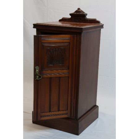 Massivholz Mahgoni Nachtschränkchen, 1890