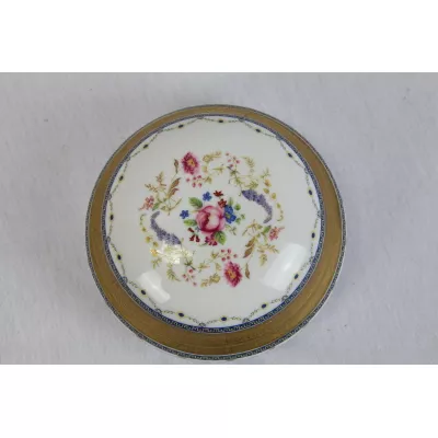 Schale mit Blumen Limoges France Original Antik