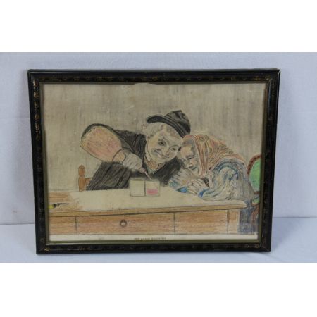 Bild "Une Bonne Bouteille" zeichnug Lito Original