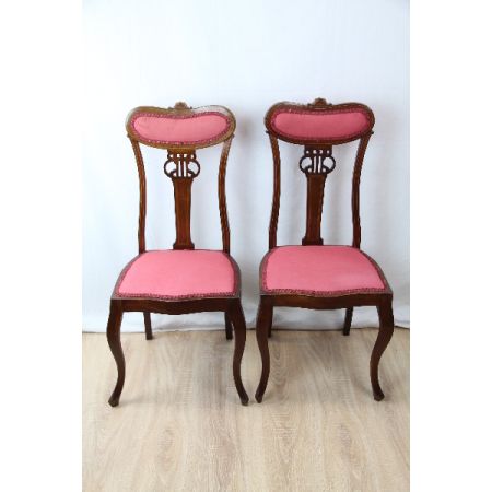 Stühle  Paar edwardian Massivmahagoni 1890