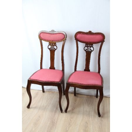 Stühle  Paar edwardian Massivmahagoni 1890