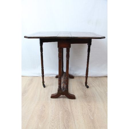 Klapptisch Sutherland  Mahagoni 1890 Holzarbeiten