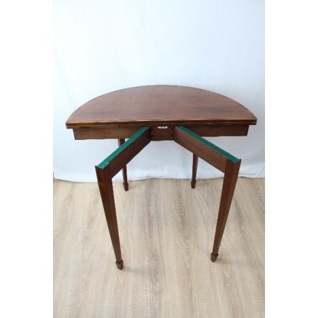 Antiker Card Table Spieltisch aus Mahagoni im viktorianischen Stil