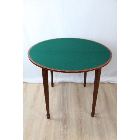 Antiker Card Table Spieltisch aus Mahagoni im viktorianischen Stil