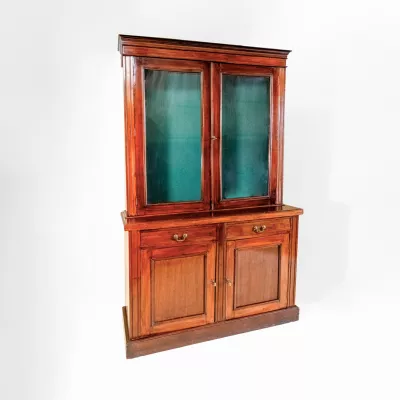 Two Door Bookcase, Bücherschrank, Vitrine, Antik