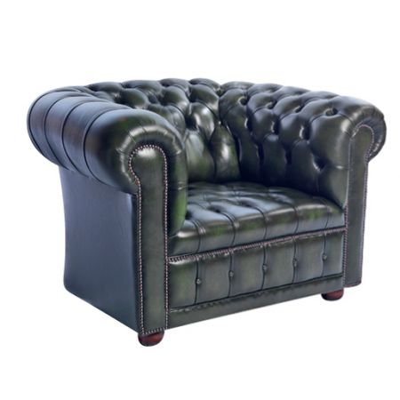 "London Classic Buttonseat" Chesterfield Sessel