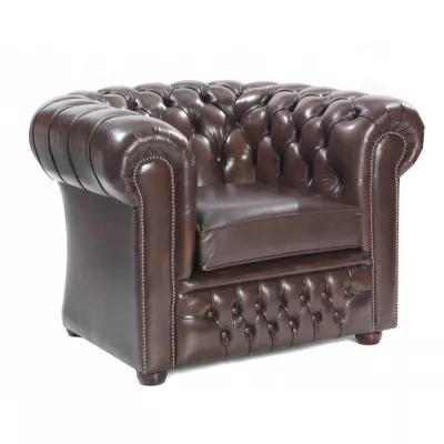 Chesterfield Ledersessel, Original englischer "London Classic" Sessel