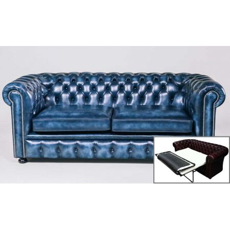 "Windsor Classic" Chesterfield Schlafsofa 3-Sitzer (Matratze: 115cm)