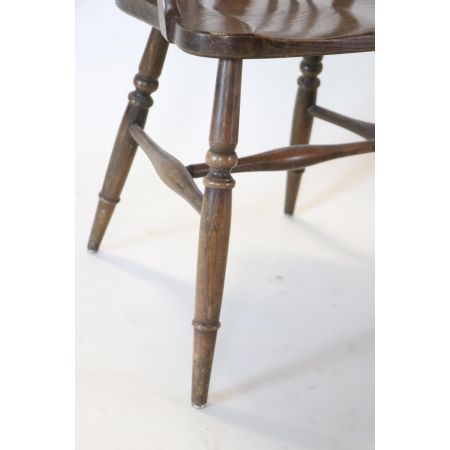 Windsor Wheelback Chair, Massivholz Eiche, Antik