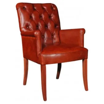 Hand patinated Chesterfield Chairs