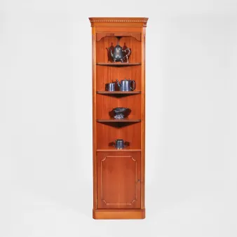 Bücherschrank Vintage aus Holz – Bücherschrank mit Türen Vintage im klassischen Design für Bücher und Stauraum