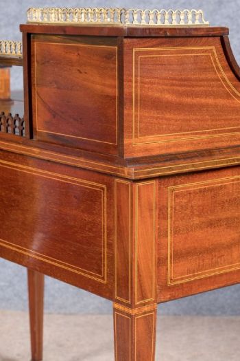 Antiker Englischer Maple & co. Mahagoni Schreibtisch Carlton Stil ca. 1910