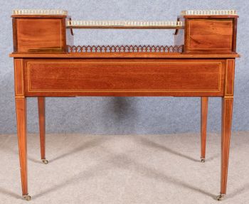 Antiker Englischer Maple & co. Mahagoni Schreibtisch Carlton Stil ca. 1910