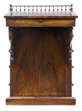 Regency Englischer Antiker Palisander Davenport Schreibtisch ca. 1820