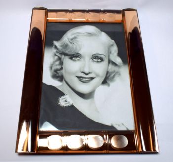 Englischer antiker Art Deco Spiegelglas Bilderrahmen ca 1930