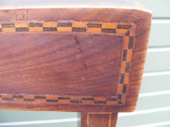 Edwardianischer englischer Mahagoni Esszimmer Stuhl antik ca. 1890
