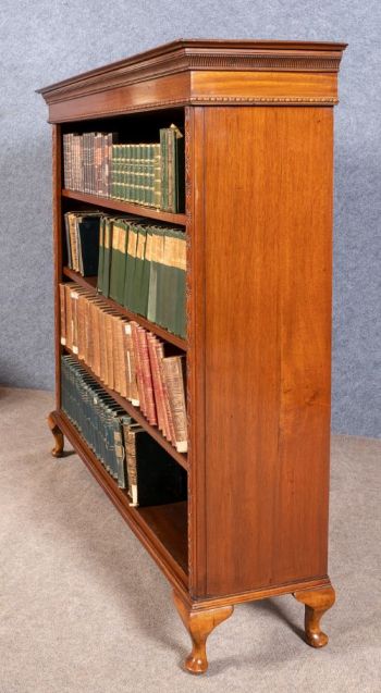 Edwardianisches Englisches Antikes Mahagoni Bücherregal ca. 1910