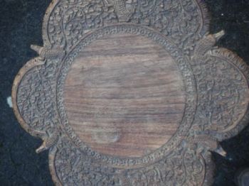 Antiker anglo-indischer Beistelltisch Massivholz ca 1900