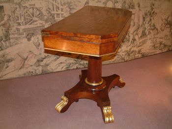 George III. Antiker Englischer Mahagoni Spieltisch ca. 1800