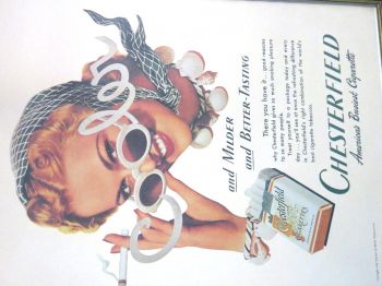 Bild "Chesterfield" (1von3)  Original Werbung 30er